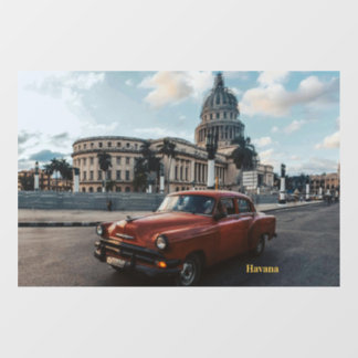 Autocollant Pour Fenêtre Voiture Classique Vintage La Havane Cuba