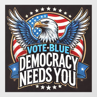 Autocollant Pour Fenêtre Vote bleu