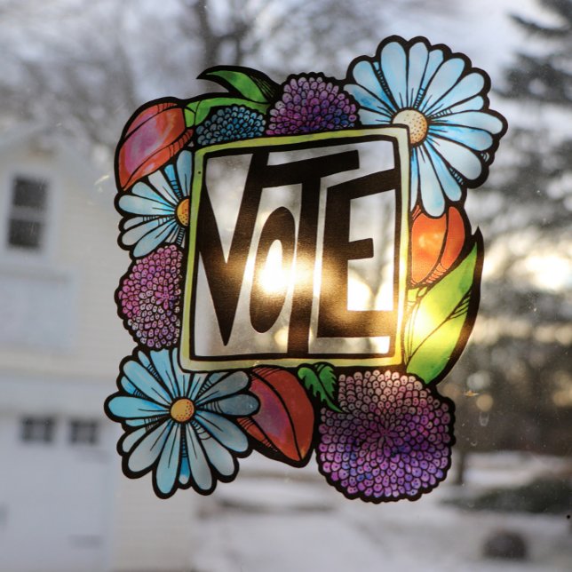 AUTOCOLLANT POUR FENÊTRE VOTER (Créateur téléchargé)