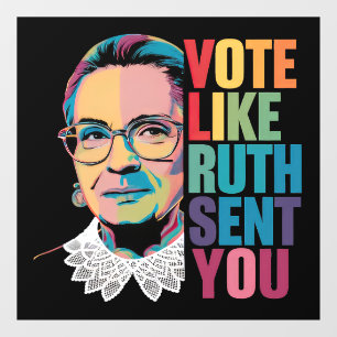 Autocollant Pour Fenêtre Votez Comme Ruth Vous A Envoyé