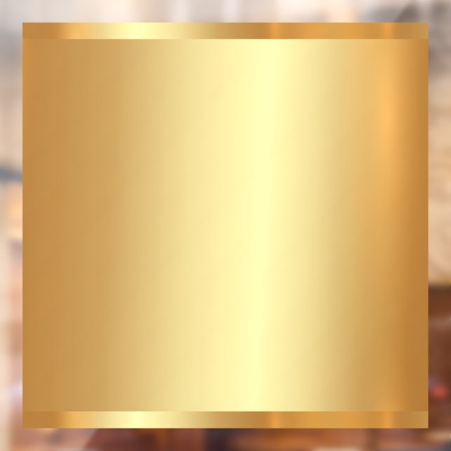 Autocollant Pour Fenêtre Votre code QR de logo Texte Or Fond Blanc (Feuille 2)