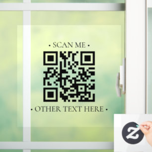 Autocollant Pour Fenêtre Votre code QR d'entreprise
