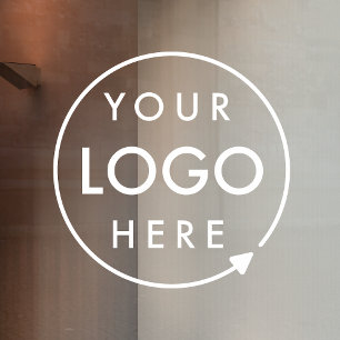 Autocollant Pour Fenêtre Votre logo   Chargement de logo d'entreprise perso