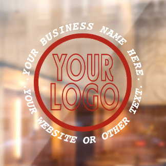 Autocollant Pour Fenêtre Votre logo d'entreprise