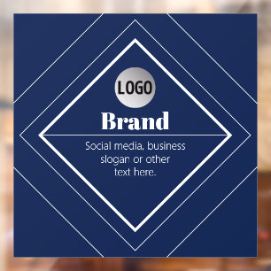 Autocollant Pour Fenêtre Votre logo et design moderne personnalisable Ble