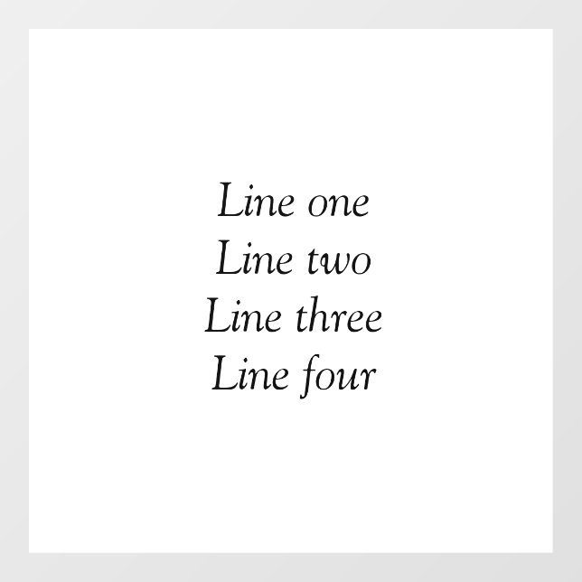 Autocollant Pour Fenêtre Votre message ici ajoutez le nom de texte image mo (Feuille)