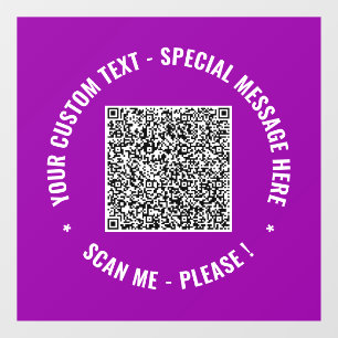 Autocollant Pour Fenêtre Votre modèle de film pour fenêtre avec code QR et