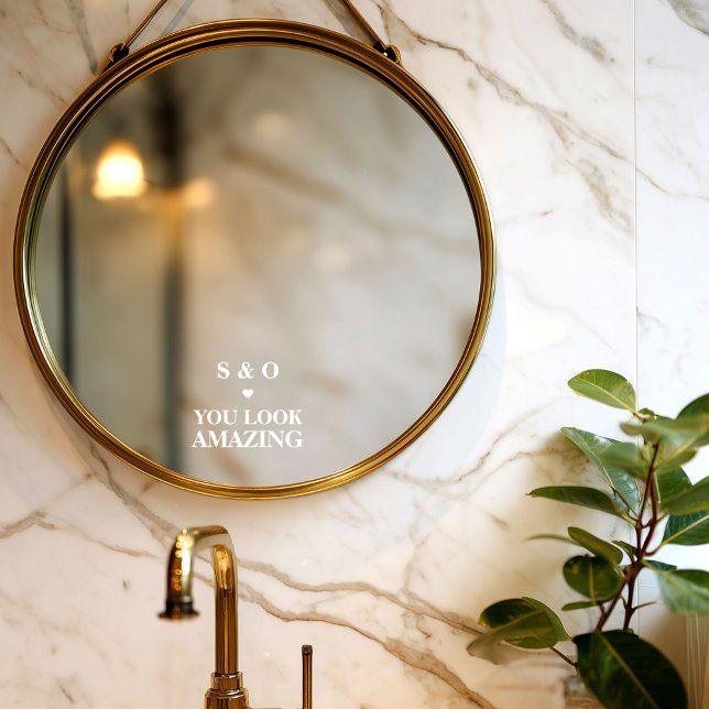 Autocollant Pour Fenêtre Vous êtes incroyable Miroir de salle de bain de ma (Créateur téléchargé)