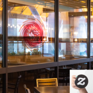 Autocollant Pour Fenêtre Wild Wolf Whirl voir-à-travers la fenêtre accroche