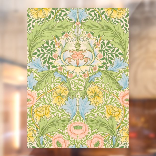 Autocollant Pour Fenêtre Willam Morris Myrtle Garden Floral Classic (Feuille 2)