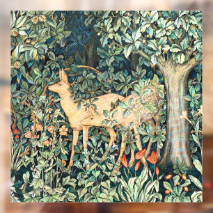 Autocollant Pour Fenêtre William Morris Fleur de cerf vintage Art floral fo