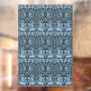 Autocollant Pour Fenêtre William Morris Frère Lapin Bleu Clair Noir