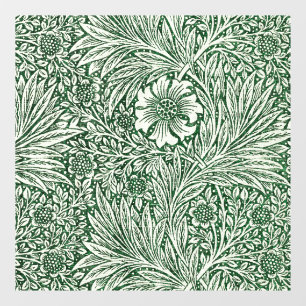 Autocollant Pour Fenêtre william morris marigold fleurs vertes