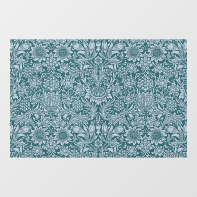 Autocollant Pour Fenêtre William Morris "tournesol" 2 (Feuille)