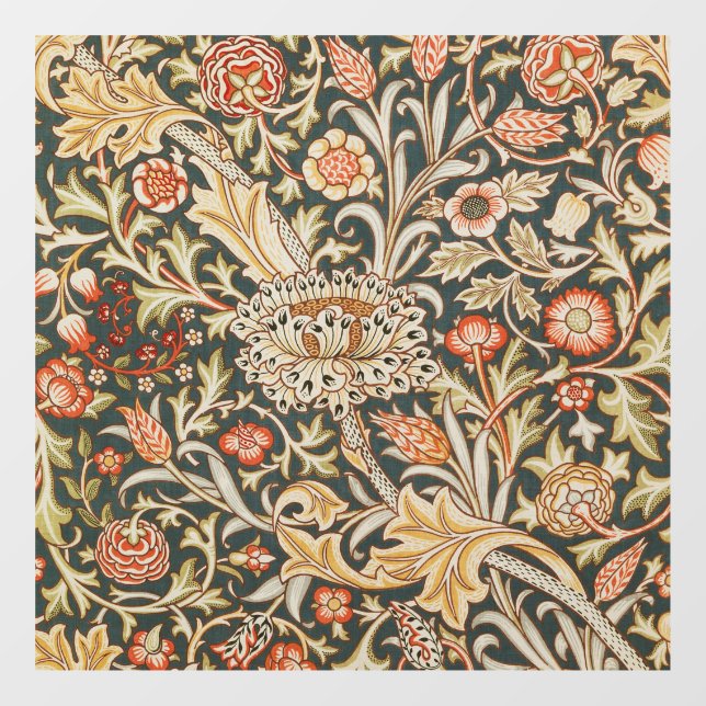 Autocollant Pour Fenêtre William Morris Trent Garden Flower Classic Botanic (Feuille)