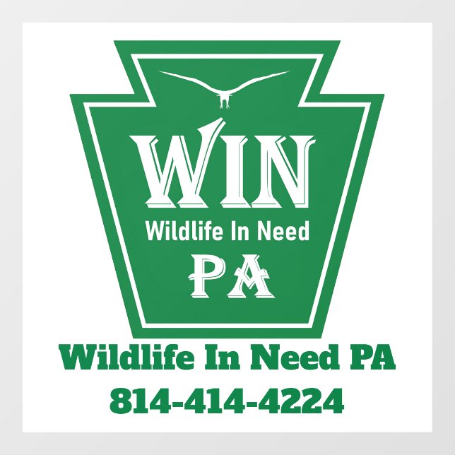 Autocollant Pour Fenêtre WIN Logo Window Cling-White background (Feuille)