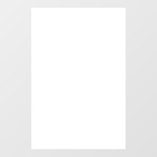 Autocollant Pour Fenêtre Window Cling, Size: 20.00" x 30.00", Style: Opaque