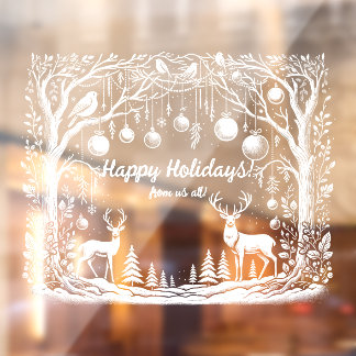 Autocollant Pour Fenêtre Winter Wonderland Custom Window Cling