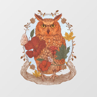 Autocollant Pour Fenêtre Woodland Owl Window Sticker
