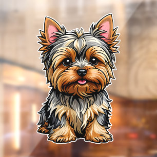Autocollant Pour Fenêtre Yorkshire Terrier