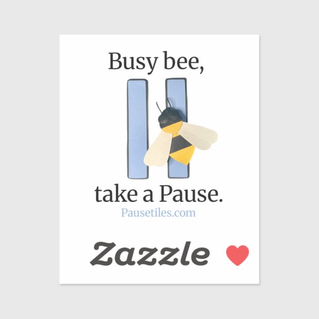 Autocollant pour icône de l'application "Busy Bee" (Feuille)