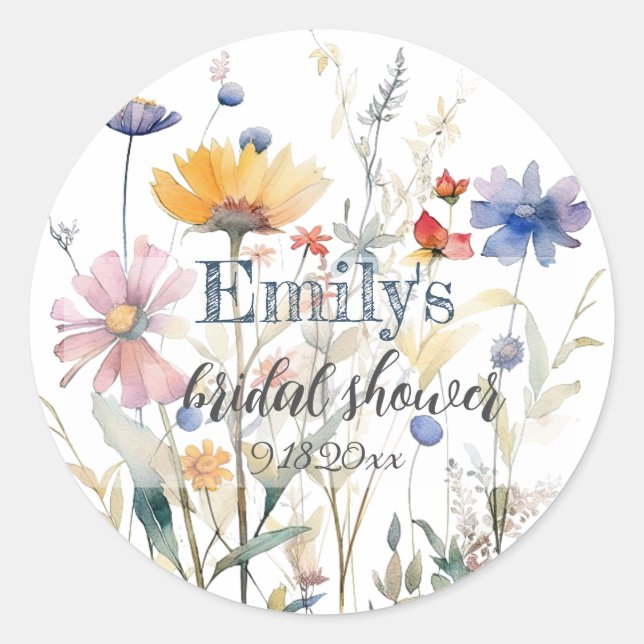 Autocollant pour la fête prénuptiale de fleurs sau (Devant)
