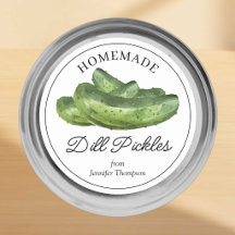 Autocollant pour la mise en conserve de pickles à