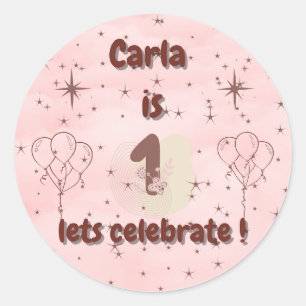 Autocollant pour le premier anniversaire – Cadeau