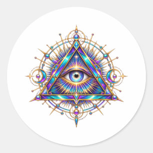 Autocollant pour les yeux à halo d'opale