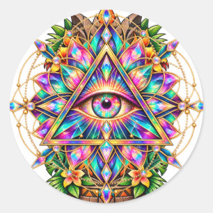 Autocollant pour les yeux Mandala Kaléidoscope