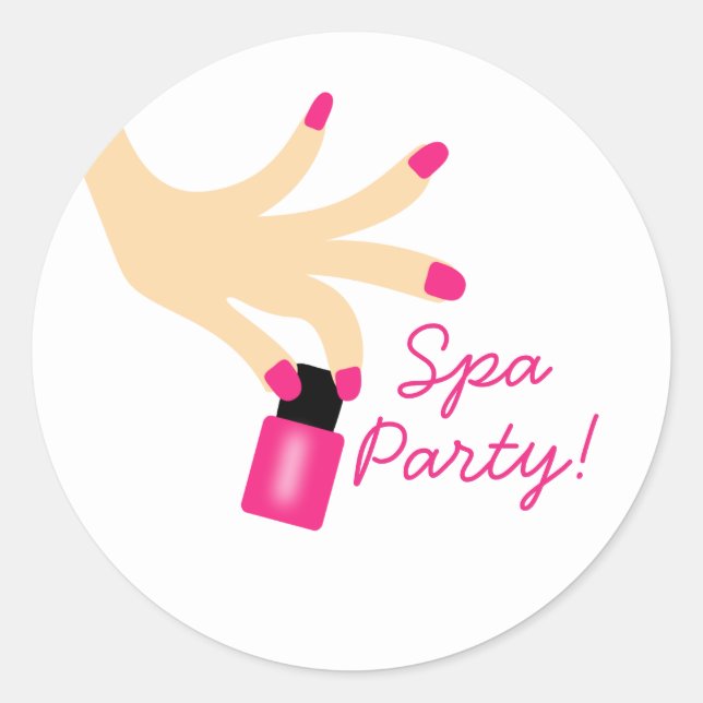 Autocollant pour Manucure pour Anniversaire de Spa (Devant)