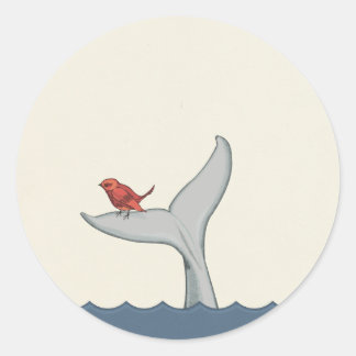 Autocollant pour oiseaux et baleines