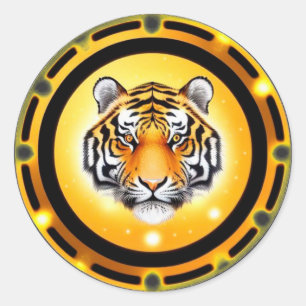🐅 Autocollant pour ordinateur portable avec visag