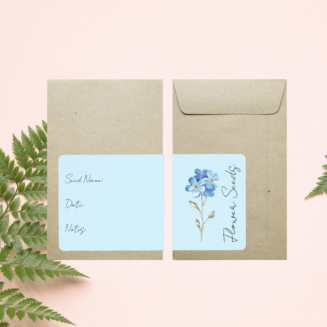 Autocollant pour pochette de graines | Étiquette d (Créateur téléchargé)