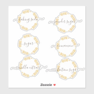 Autocollant pour pot de rangement de garde-manger 