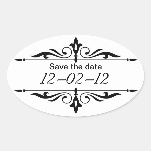 Autocollant pour réserver la date (Devant)