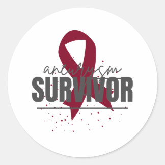 Autocollant pour survivant d'anévrisme avec ruban 