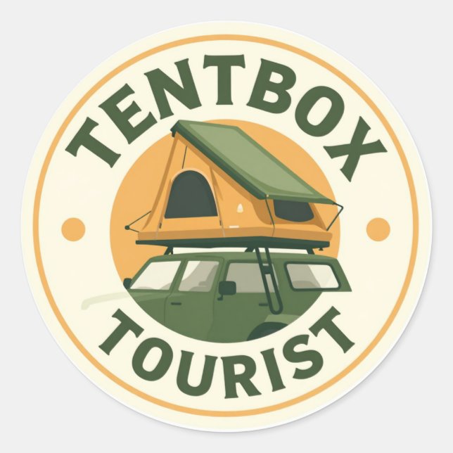 Autocollant pour touristes Tentbox (Devant)