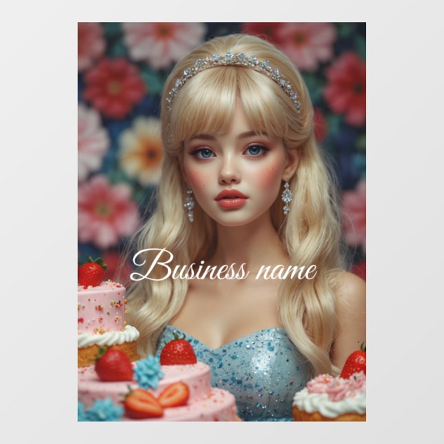 Autocollant pour vitrine de confiserie (Feuille)