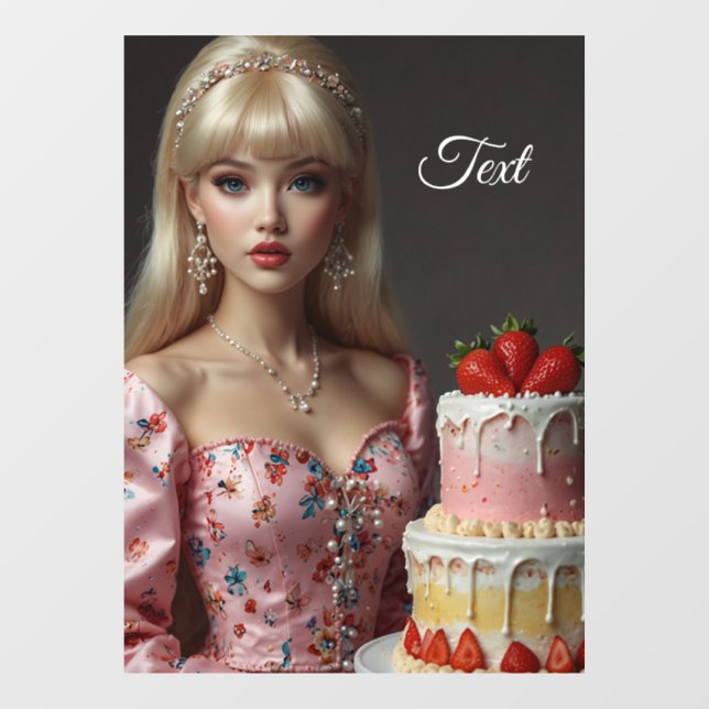 Autocollant pour vitrine de confiserie (Feuille)