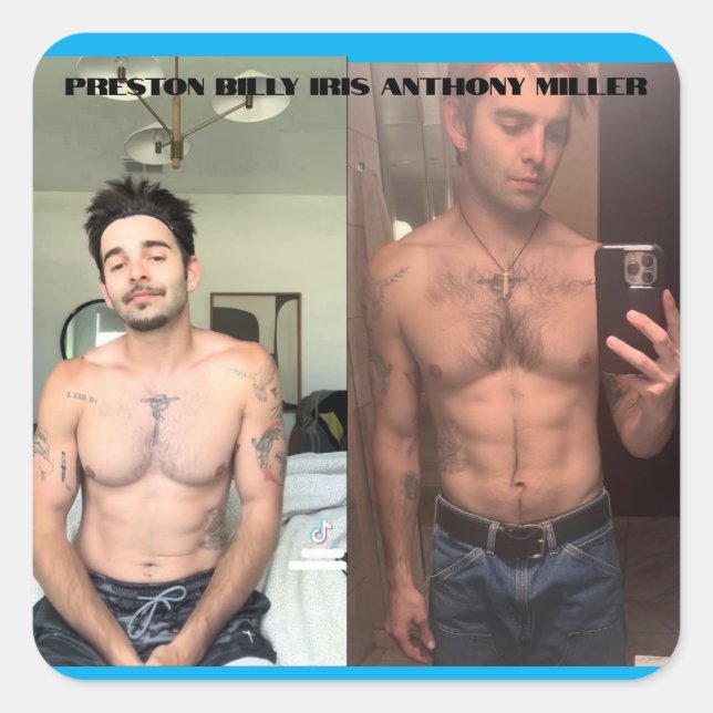 Autocollant Preston Billy Iris Anthony Miller (Devant)