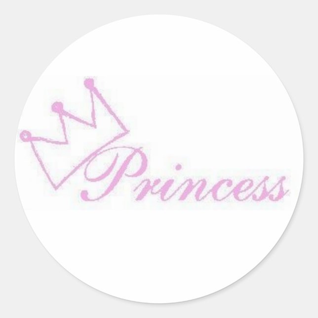 autocollant princesse (Devant)