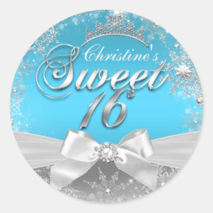 Autocollant Princesse Winter Wonderland Blue Sweet