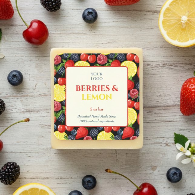 Autocollant professionnel personnalisé pour savon  (Créateur téléchargé)