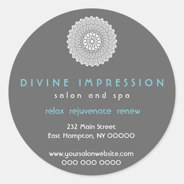 Autocollant promotionnel d'impression divine (Devant)