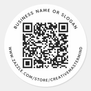 Autocollant promotionnel personnalisé QR Code Peti