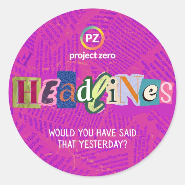 Autocollant PZ Headlines (Rond) (Devant)