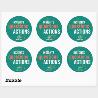 Autocollant PZ Insights, Actions, Questions