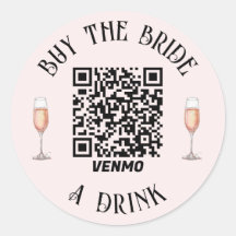 Autocollant QR-Code "Bachelorette Pay The Bride A