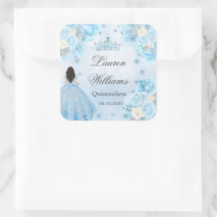 Autocollant Quinceanera Blue Winter Wonderland